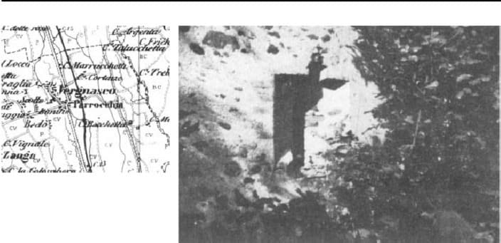 Mappa storica e torre di Mongivetto